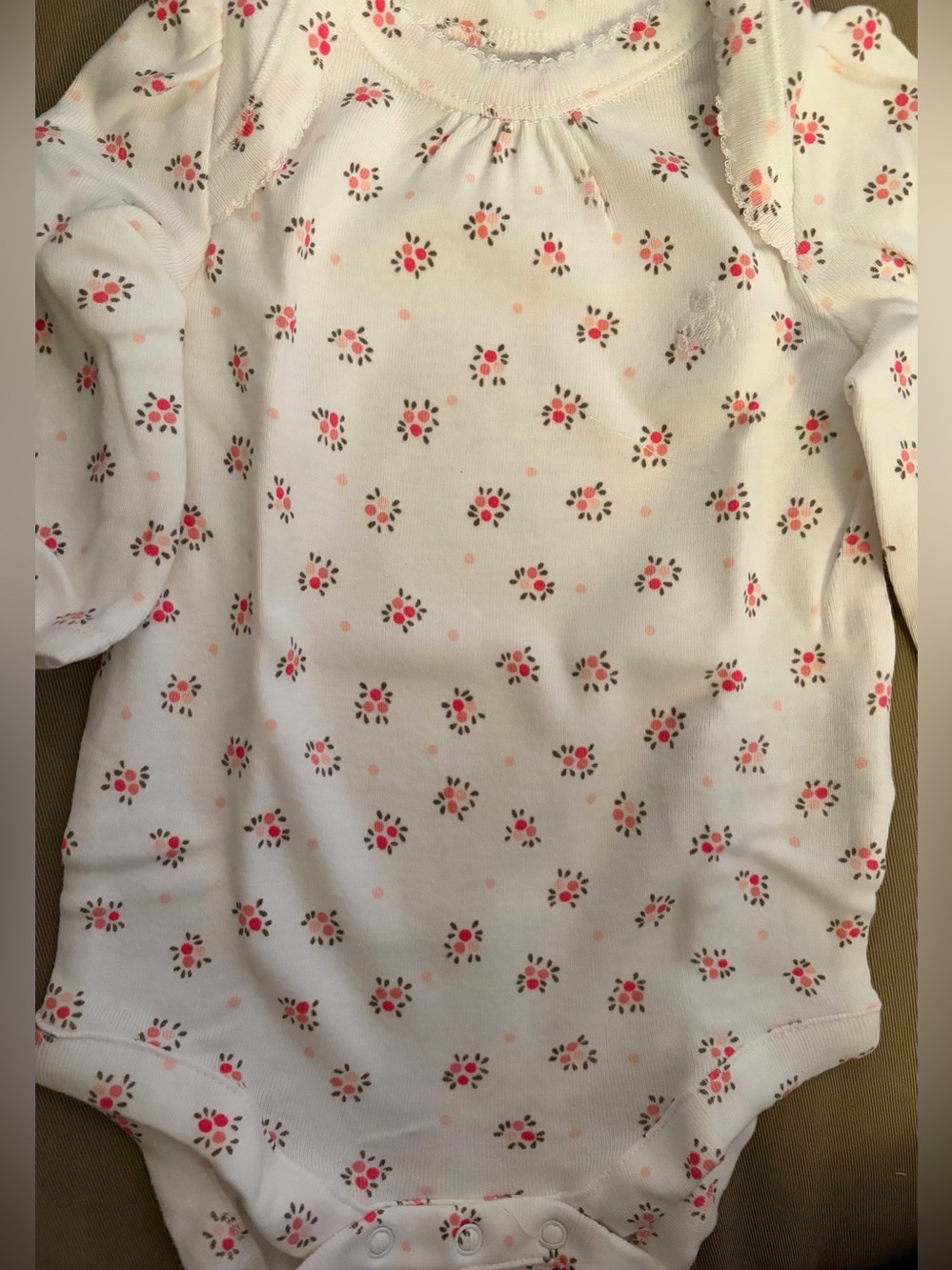 GAP-Baby First Favourite 3pk 100% cotton Long-Sleeve Bodysuits (size 0-3mth/pink - Picture 3 of 5
